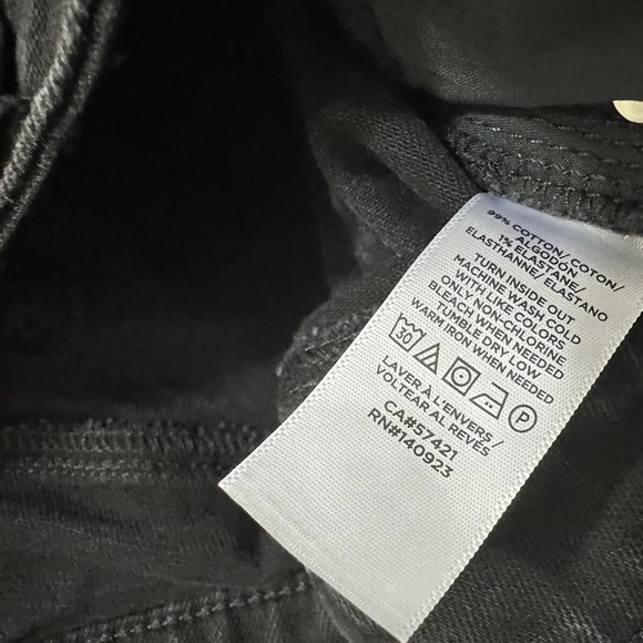 LOFT Outlet Curvy Skinny Jeans Black Mid Rise Charcoal Wash - Picture 9 of 9